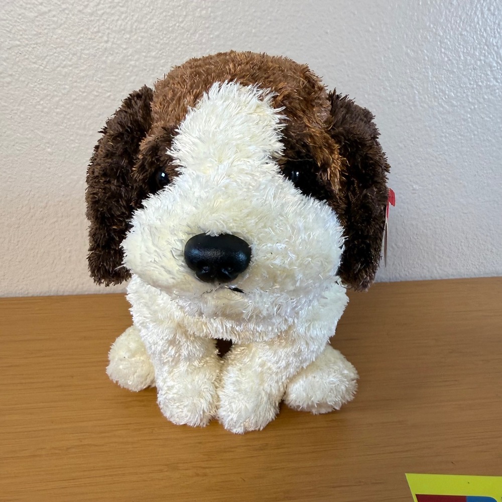 Ty Classic Plush Dog St Bernard Brown White Shaggy Stuffed Animal 2000 NWT